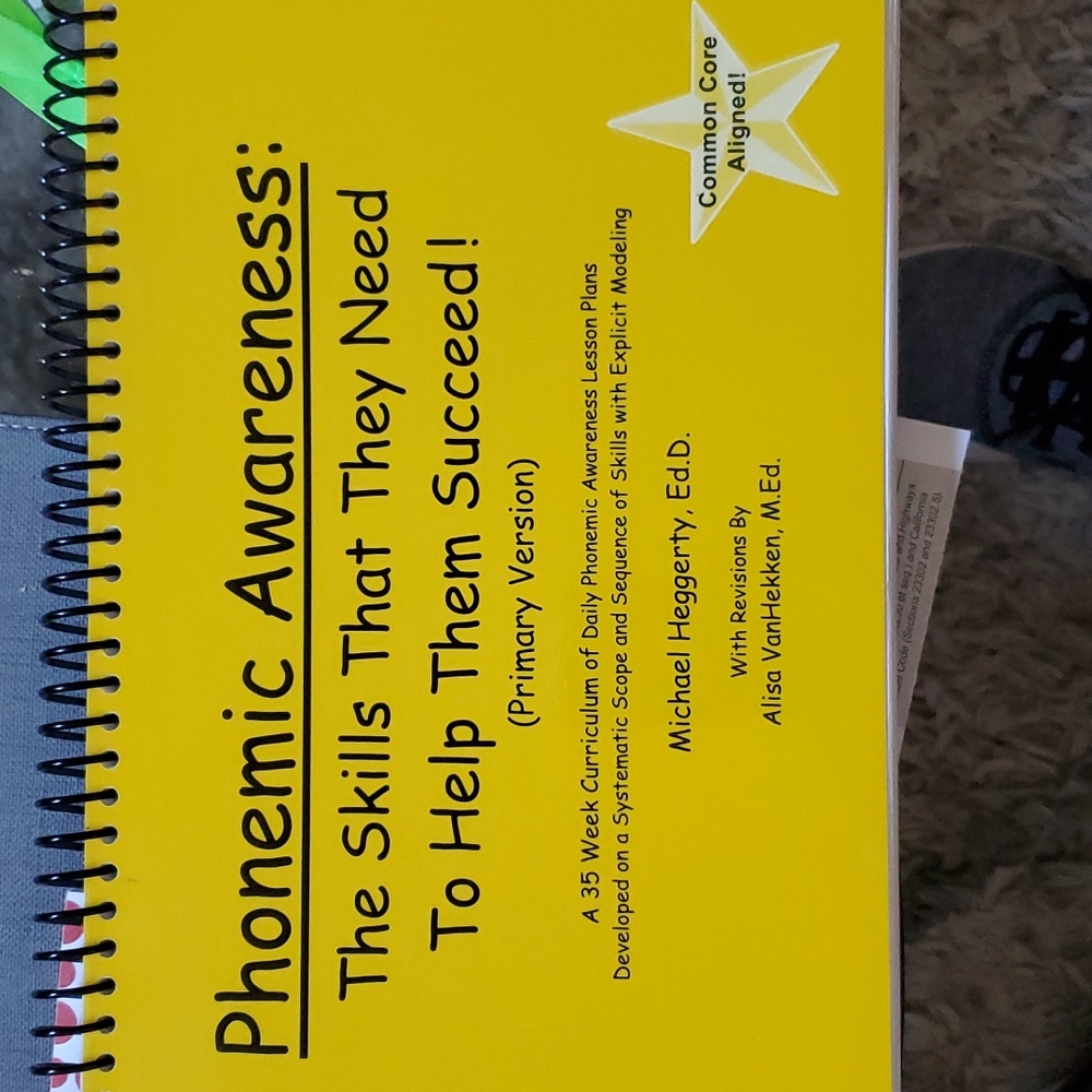 Phonemic Awareness Curriculum
